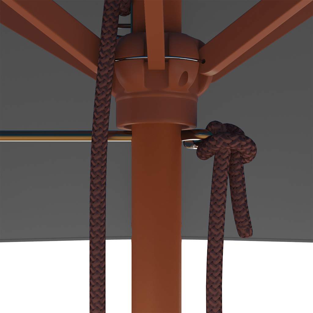 Sonnenschirm mit Holz-Mast 150x200 cm Anthrazit