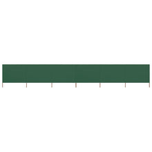 6-teiliges Windschutzgewebe 800 x 80 cm Grün