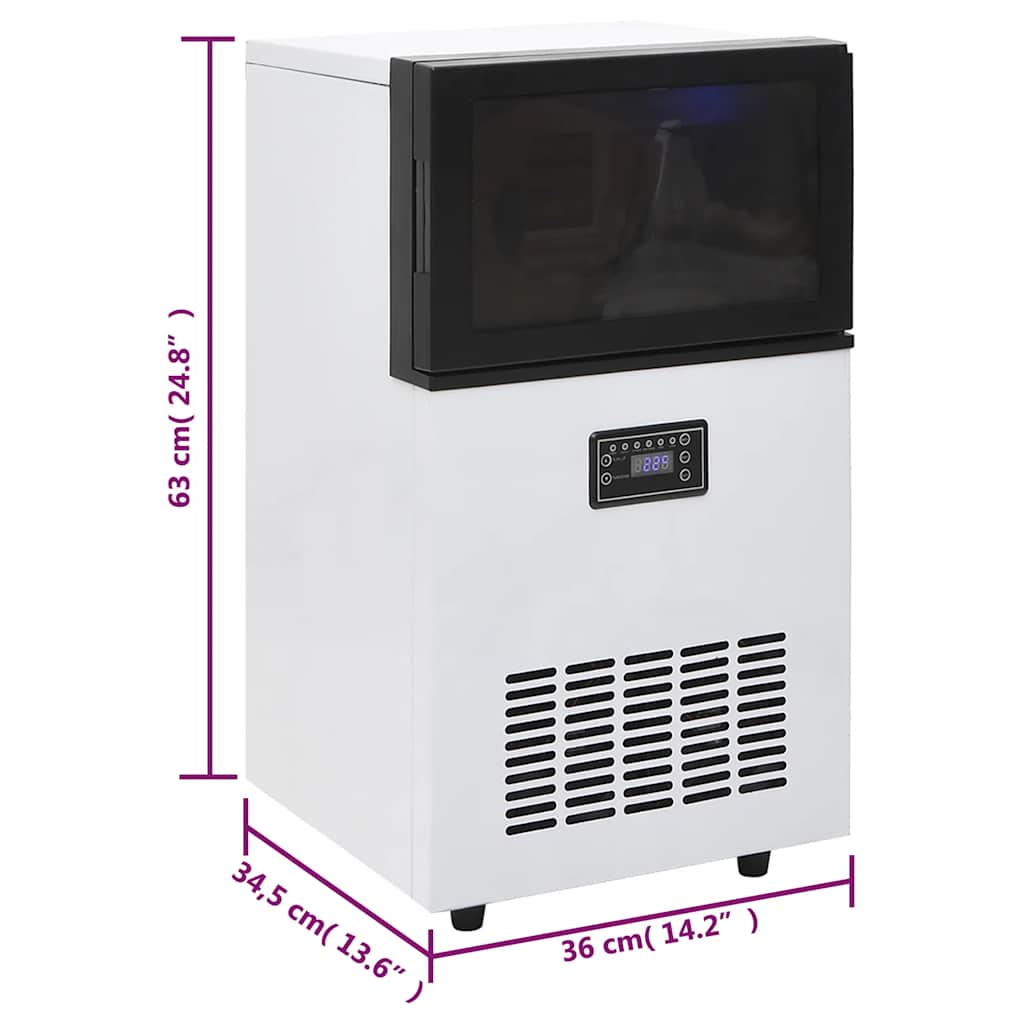 Eiswürfelmaschine Schwarz 45 kg / 24 h