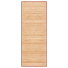 Teppich Bambus 80x200 cm Braun