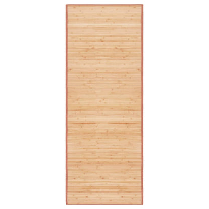 Teppich Bambus 80x200 cm Braun
