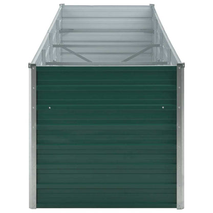 Garten-Hochbeet Verzinkter Stahl 320x80x77 cm Grün