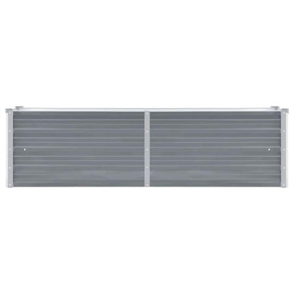 Garten-Hochbeet Verzinkter Stahl 160x40x45 cm Grau