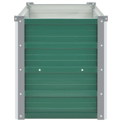 Garten-Hochbeet Verzinkter Stahl 160x40x45 cm Grün