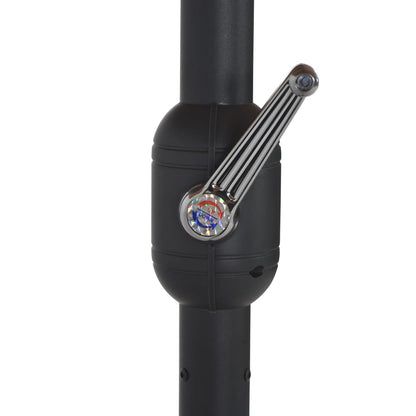 Sonnenschirm mit Aluminium-Mast 460x270 cm Grün