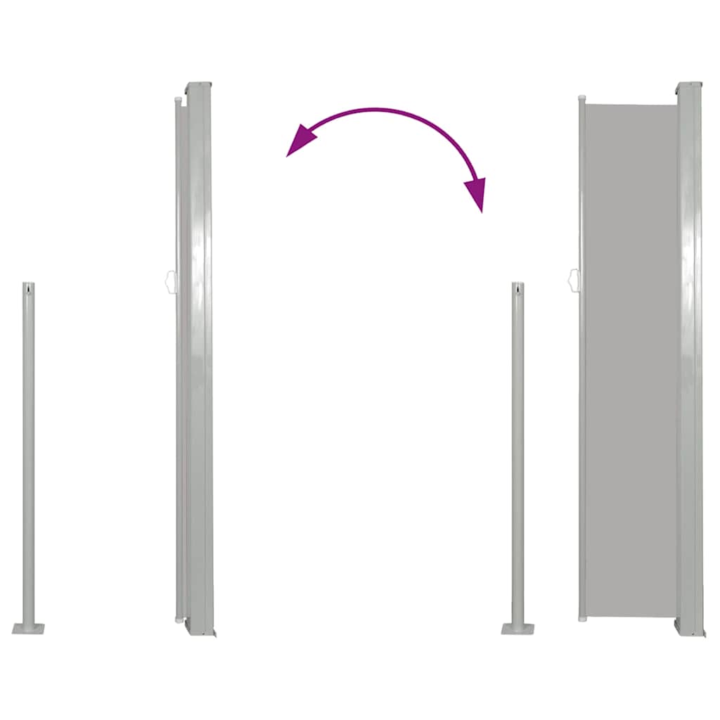 Ausziehbare Seitenmarkise 140x300 cm Grau