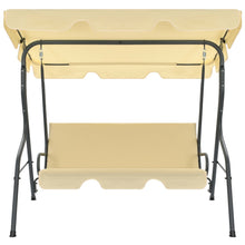 Hollywoodschaukel Cremeweiß 170×110×153 cm