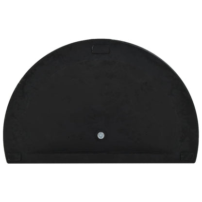 Sonnenschirmfuß Halbrund 15 kg Schwarz Polyharz