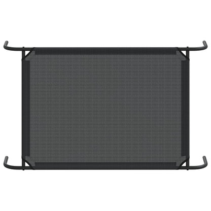 Erhöhtes Hundebett Schwarz L Textilene