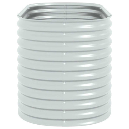 Garten-Hochbeet 160x80x81 cm Verzinkter Stahl Silbern