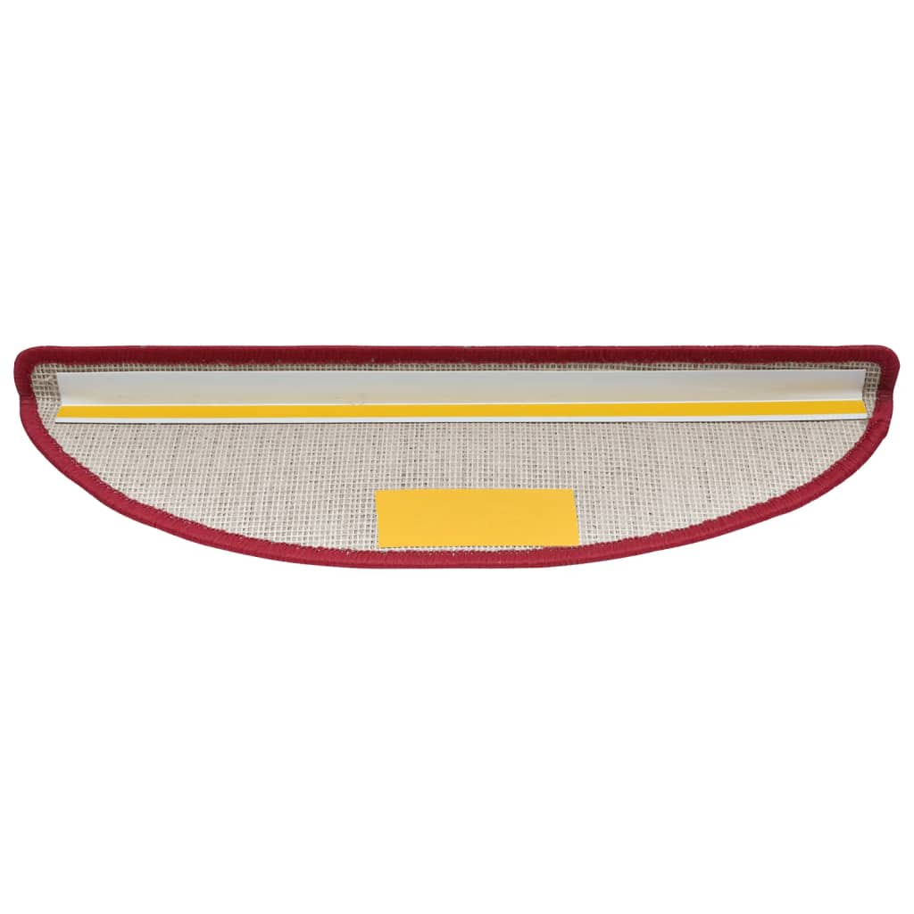 Stufenmatten 15 Stk. 56x17x3 cm Bordeaux Halbrund
