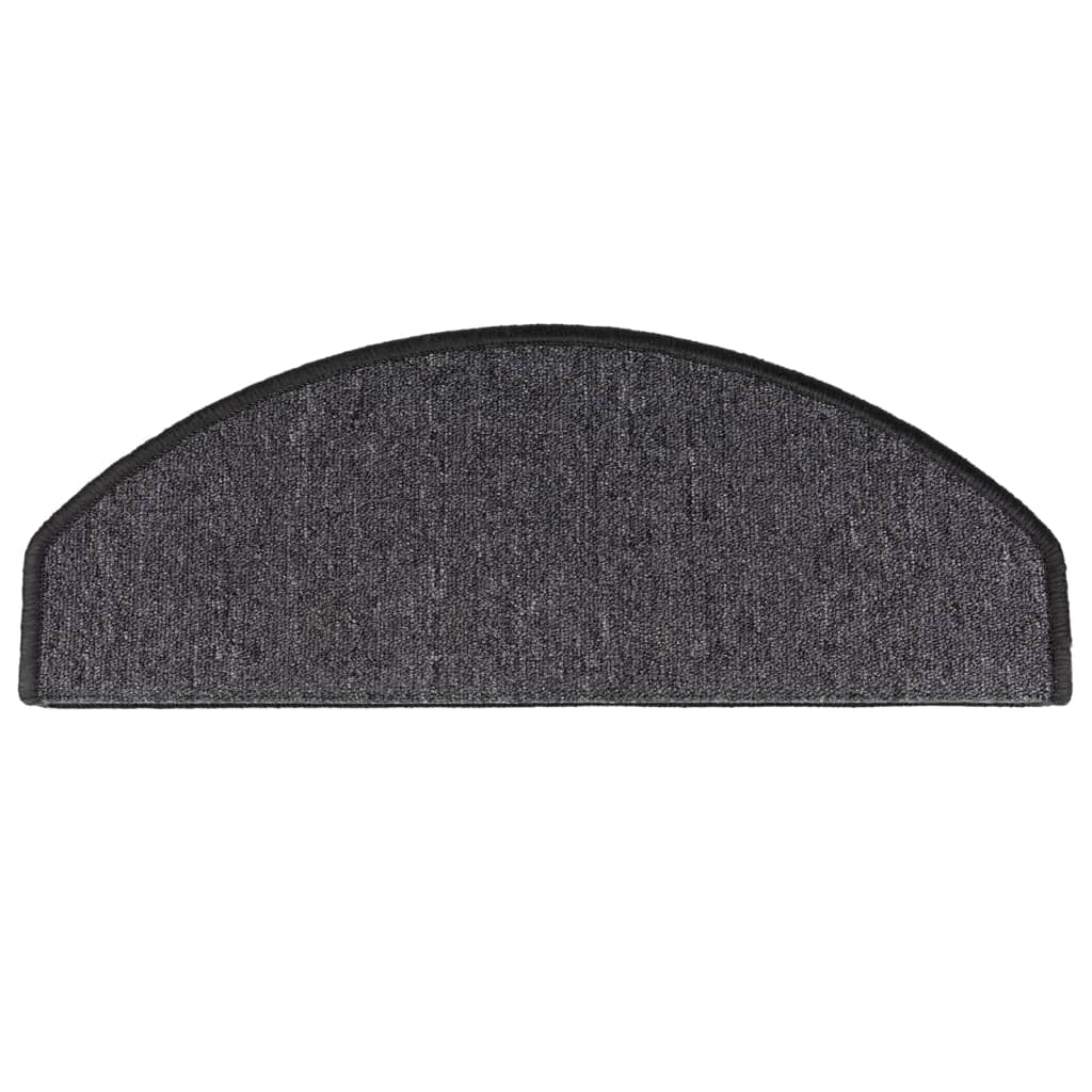 Stufenmatten 15 Stk. 65x24x4 cm Anthrazit Halbrund Groß