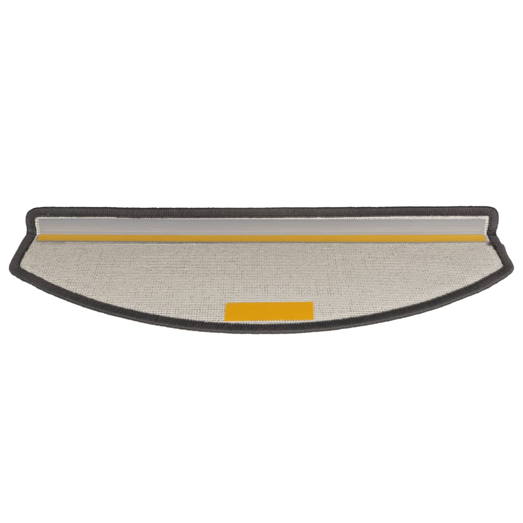 Stufenmatten 15 Stk. 65x24x4 cm Dunkelgrau Halbrund Groß