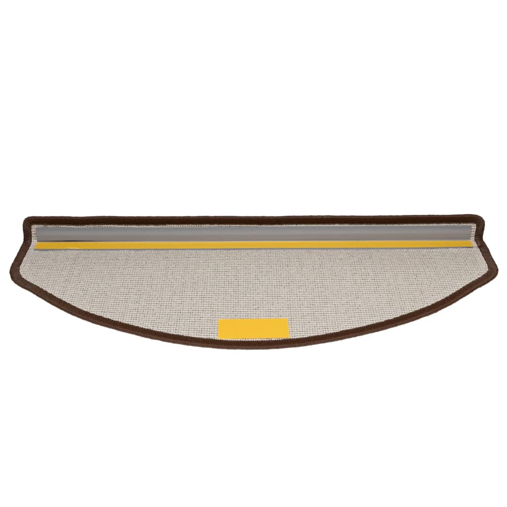 Stufenmatten 15 Stk. 65x24x4 cm Kaffeebraun Halbrund Groß