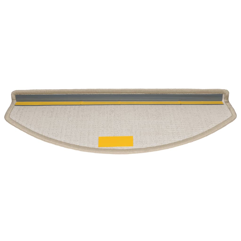 Stufenmatten 15 Stk. 65x24x4 cm Taupe Halbrund Groß