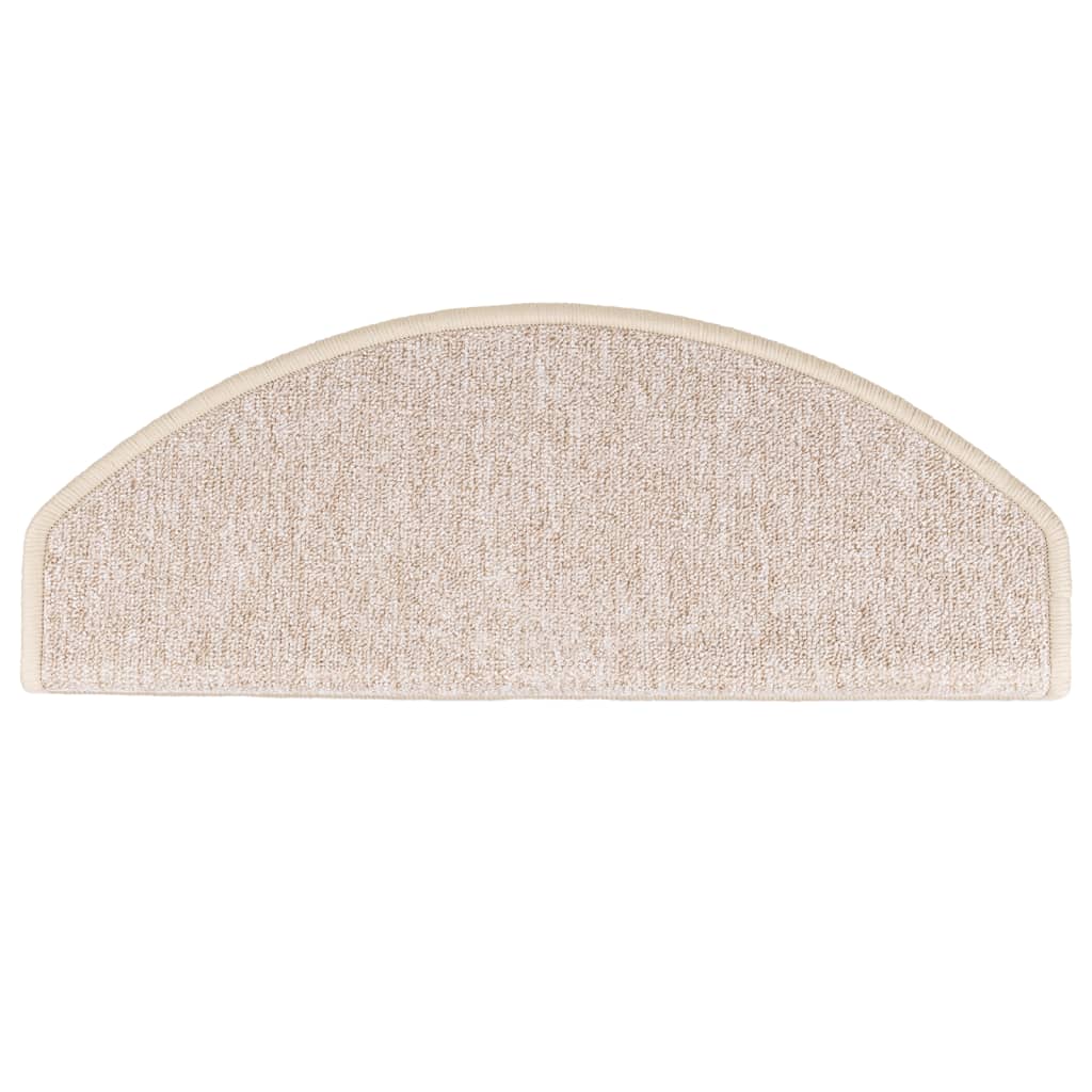 Stufenmatten 15 Stk. 65x24x4 cm Taupe Halbrund Groß