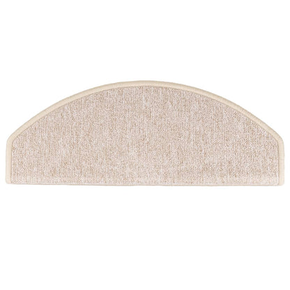 Stufenmatten 15 Stk. 65x24x4 cm Taupe Halbrund Groß