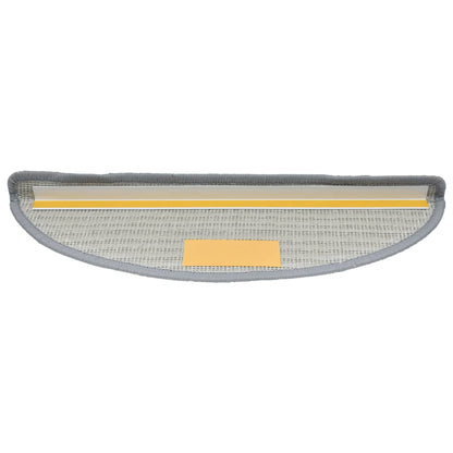 Stufenmatten 15 Stk. 56x17x3 cm Grau Halbrund