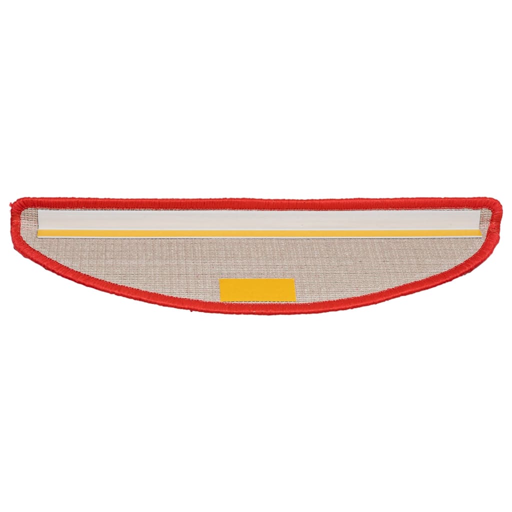 Stufenmatten 15 Stk. 56x17x3 cm Rot Halbrund