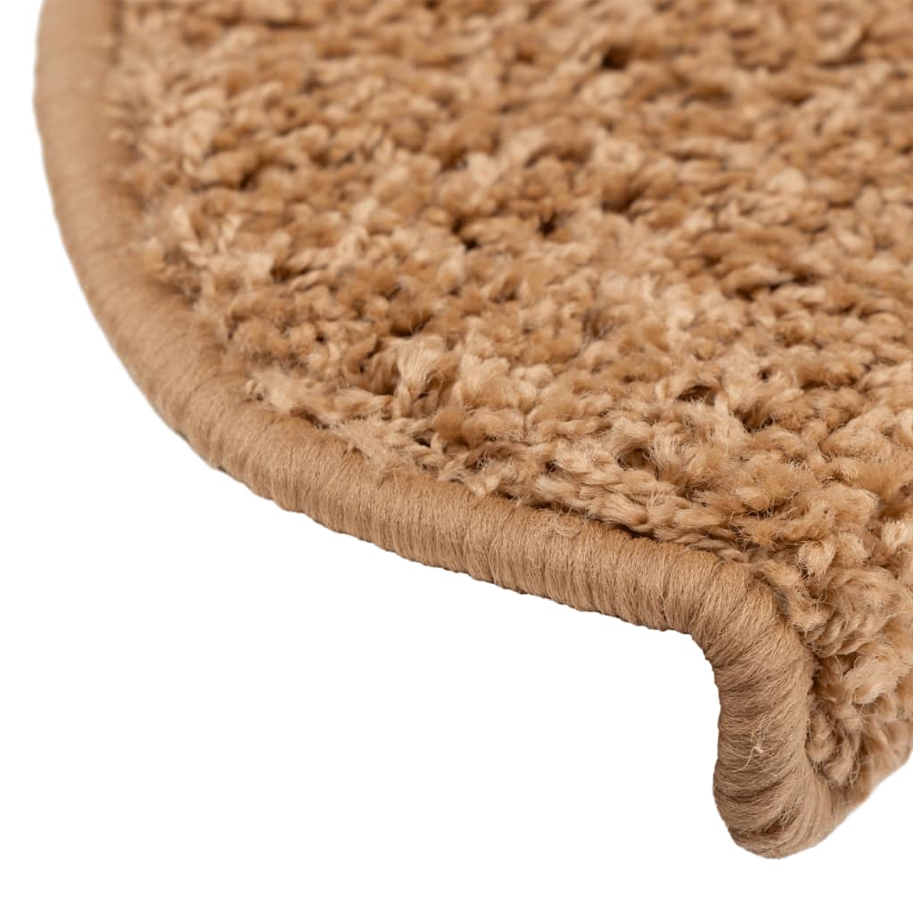 Stufenmatten 15 Stk. 65x21x4 cm Beige Halbrund Groß