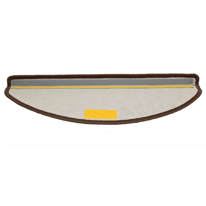 Stufenmatten 15 Stk. 65x21x4 cm Braun Halbrund Groß