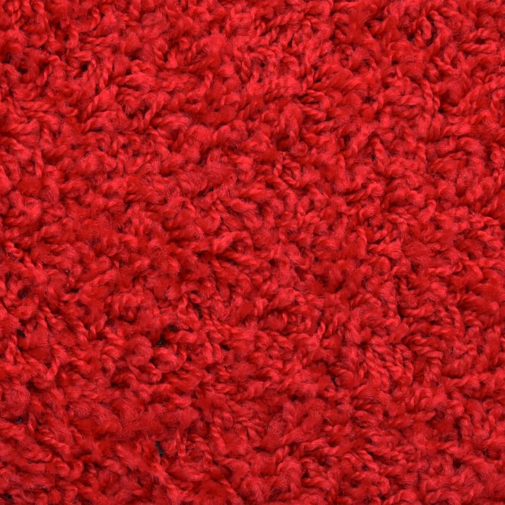 Stufenmatten 15 Stk. 65x21x4 cm Rot Halbrund Groß