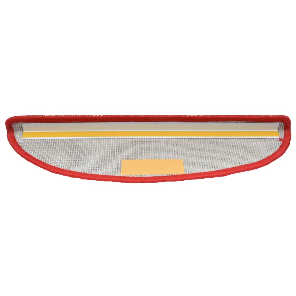 Stufenmatten 15 Stk. 65x21x4 cm Rot Halbrund Groß