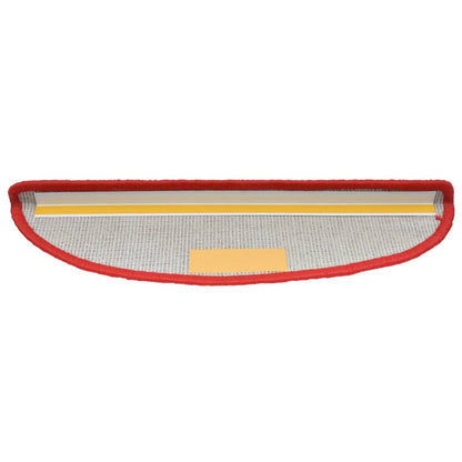 Stufenmatten 15 Stk. 65x21x4 cm Rot Halbrund Groß