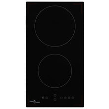 Glaskeramik-Kochfeld mit 2 Platten Touch Control 3000 W