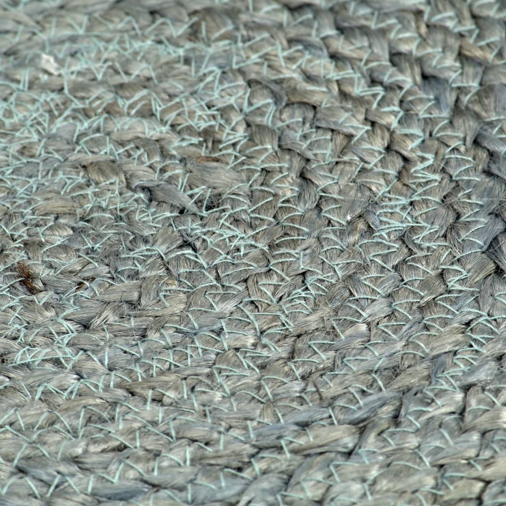 Tischsets 6 Stk. Uni Olivgrün 38 cm Rund Jute