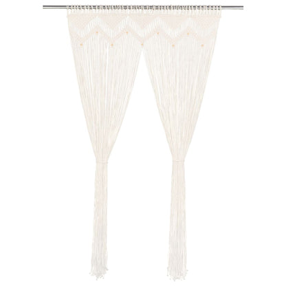 Makramee Vorhang 140×240 cm Baumwolle