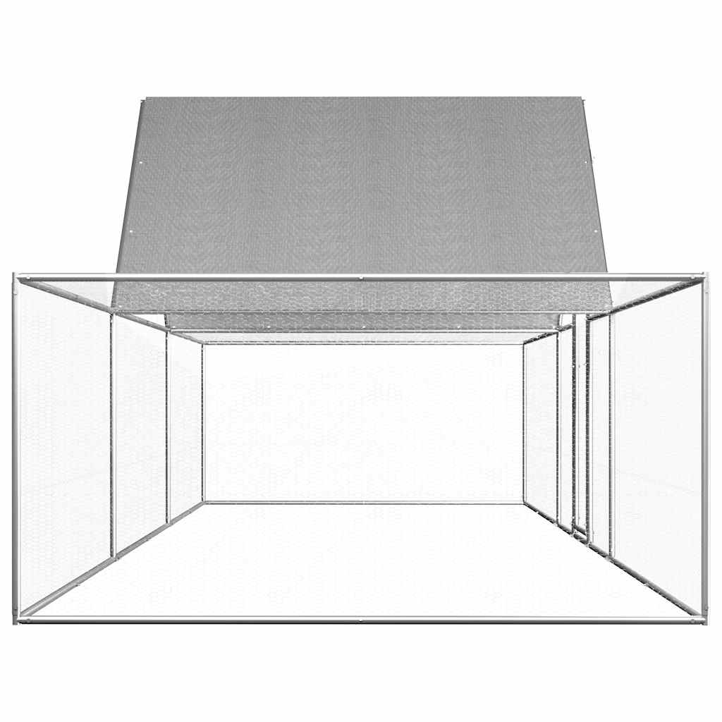 Hühnerstall 6x2x2 m Verzinkter Stahl