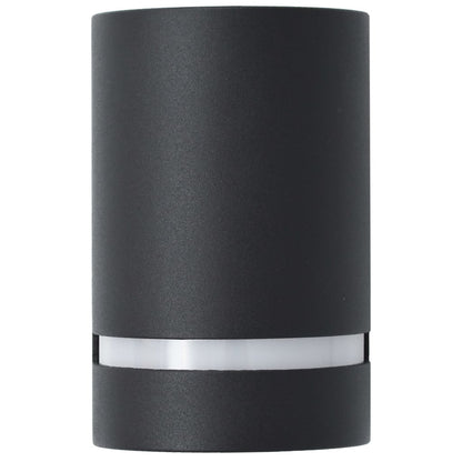 Außenwandleuchten 2 Stk. 35 W Schwarz Halbrund 75 x 95 x 150 mm