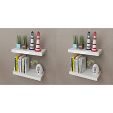 Wandregale 4 Stk. Weiß 40 cm