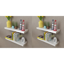 Wandregale 4 Stk. Weiß 60 cm