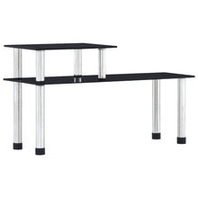 Küchenregal Schwarz 45×16×26 cm Hartglas