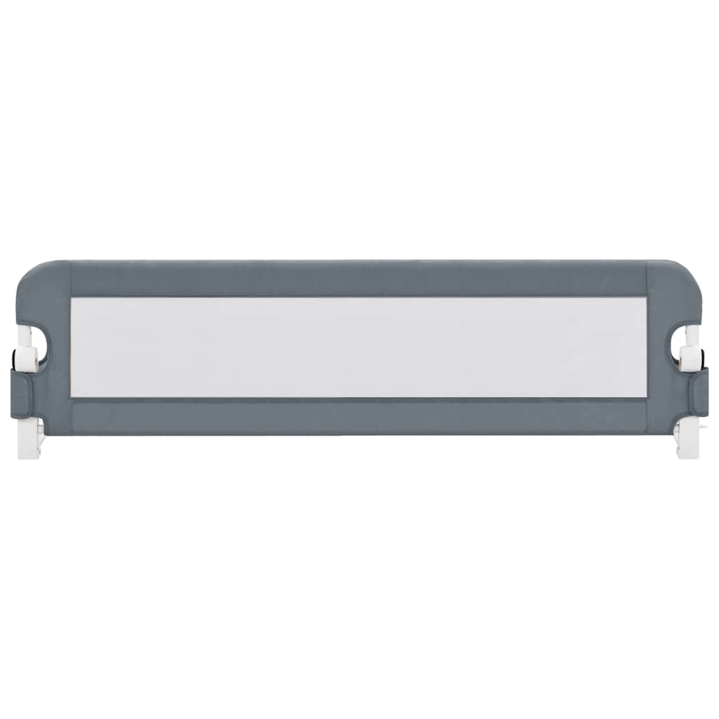 Kleinkind-Bettschutzgitter Grau 150x42 cm Polyester