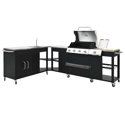 Gasgrill-Set 4+1 HOEK DE & AT Modell