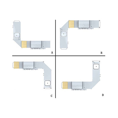 Gasgrill-Set 4+1 HOEK DE & AT Modell