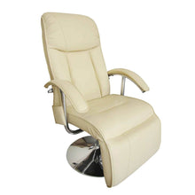 Massagesessel Cremeweiß Kunstleder