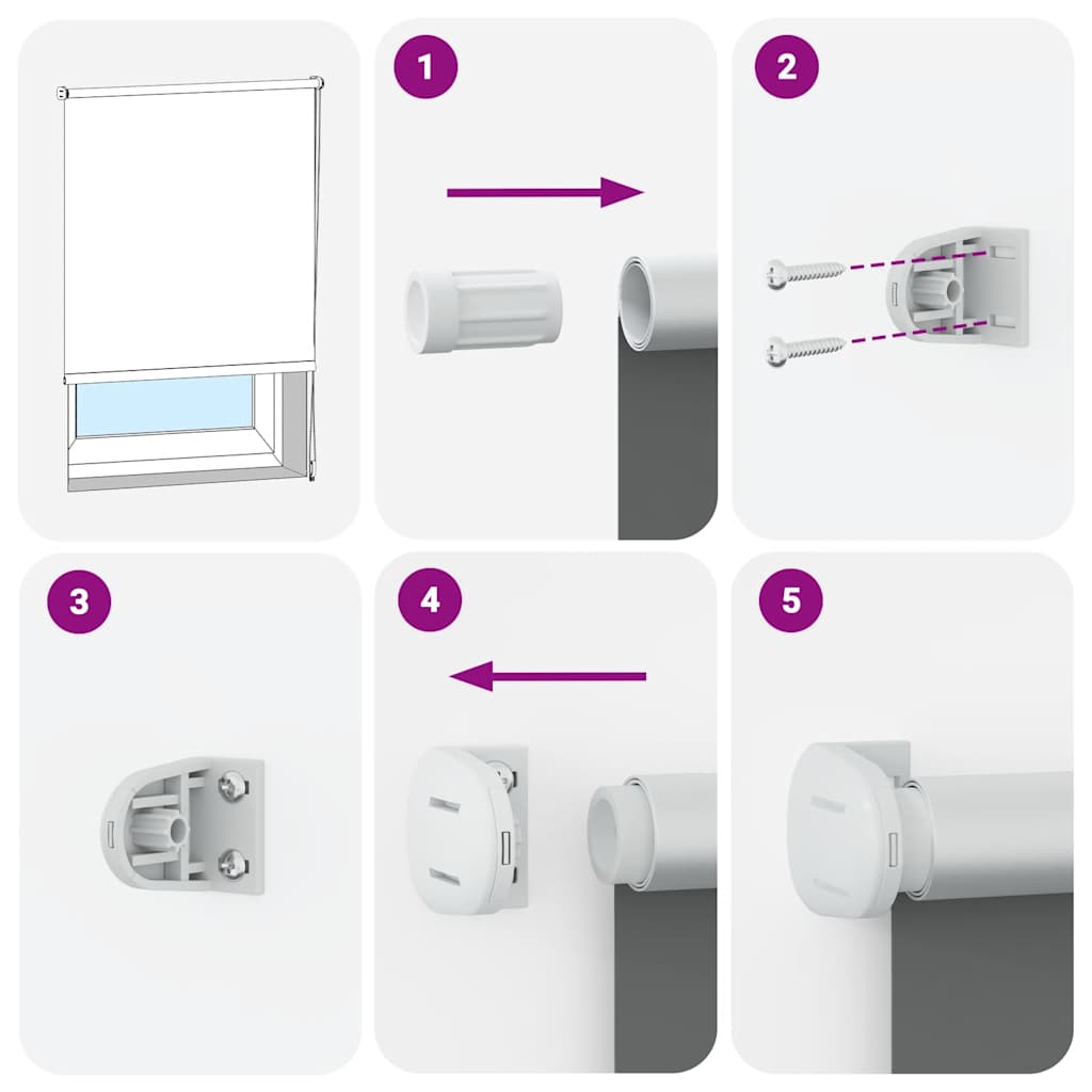 Verdunkelungsrollo 120 x 175 cm blau