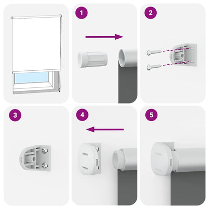 Verdunkelungsrollo Verdunklungsrollo 160 x 175 cm weiß