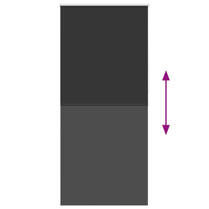 Verdunkelungsrollo Verdunklungsrollo 100 x 230 cm schwarz