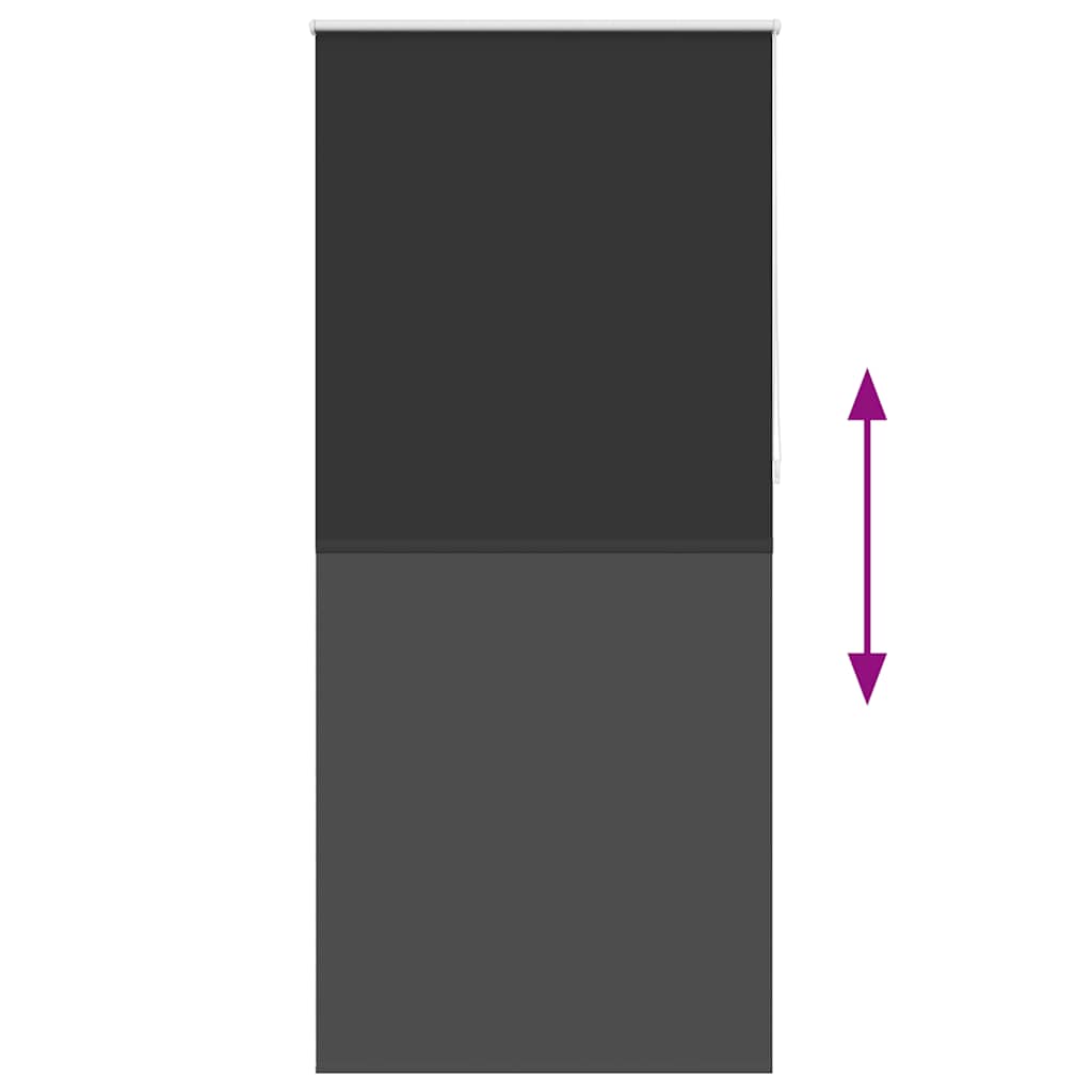 Verdunkelungsrollo Rollo 120 x 230 cm schwarz