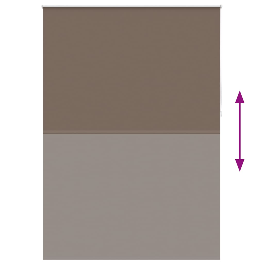 Verdunkelungsrollo 160 x 230 cm braun