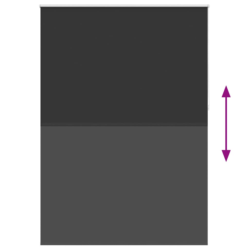 Verdunkelungsrollo 160 x 230 cm schwarz