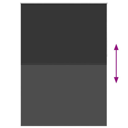 Verdunkelungsrollo 160 x 230 cm schwarz