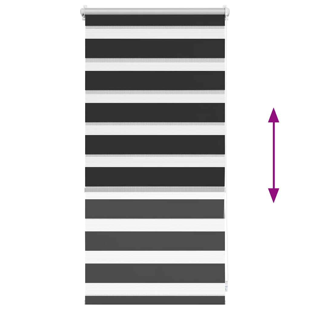 Doppelrollo 40 x 100 cm schwarz