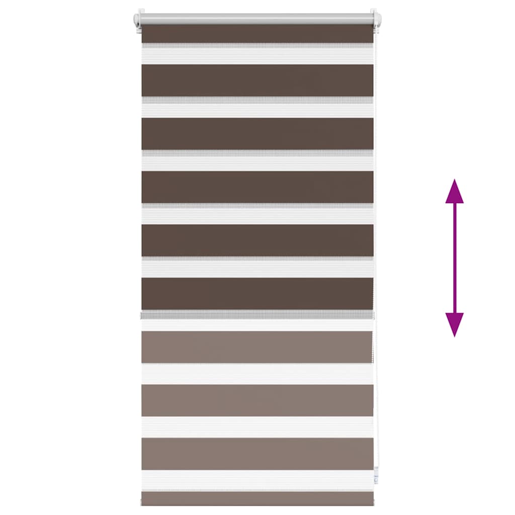 Doppelrollo 40 x 100 cm Kaffeebraun