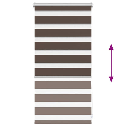 Doppelrollo 40 x 100 cm Kaffeebraun